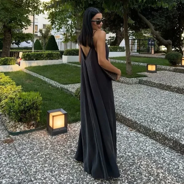 MUJER Black Slip-on Dress - Image 3